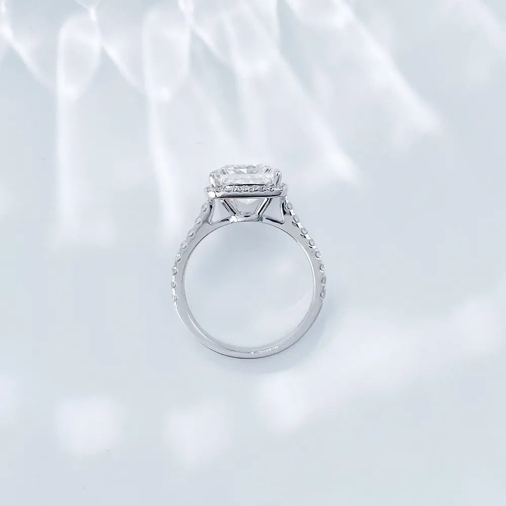 3.03 ct Classic Princess-Cut Lab-Grown Diamond Ring in 18K White Gold