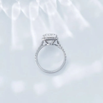 3.03 ct Classic Princess-Cut Lab-Grown Diamond Ring in 18K White Gold