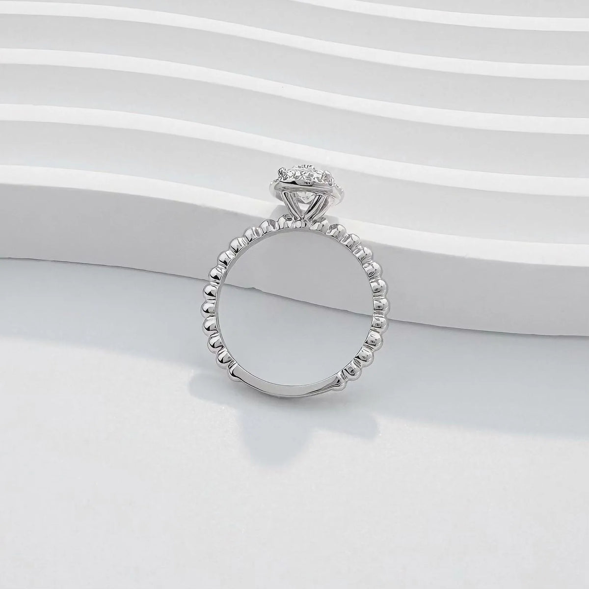 1.08 ct Celestial Oval-Cut Lab-Grown Diamond Ring in PT950 Platinum