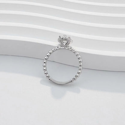 1.08 ct Celestial Oval-Cut Lab-Grown Diamond Ring in PT950 Platinum