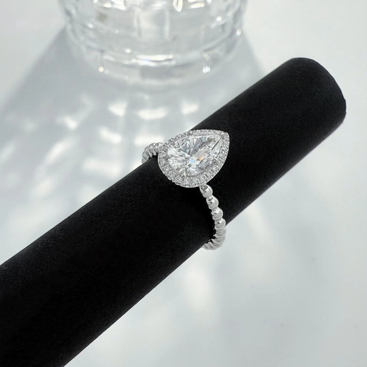 1.02 ct Celestial Pear-Cut Lab-Grown Diamond Ring in PT950 Platinum – APYFR0083-PT