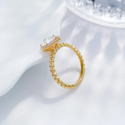 1.02 ct Pear-Cut Lab-Grown Diamond Ring in 18K Yellow Gold – APYFR0083-Y