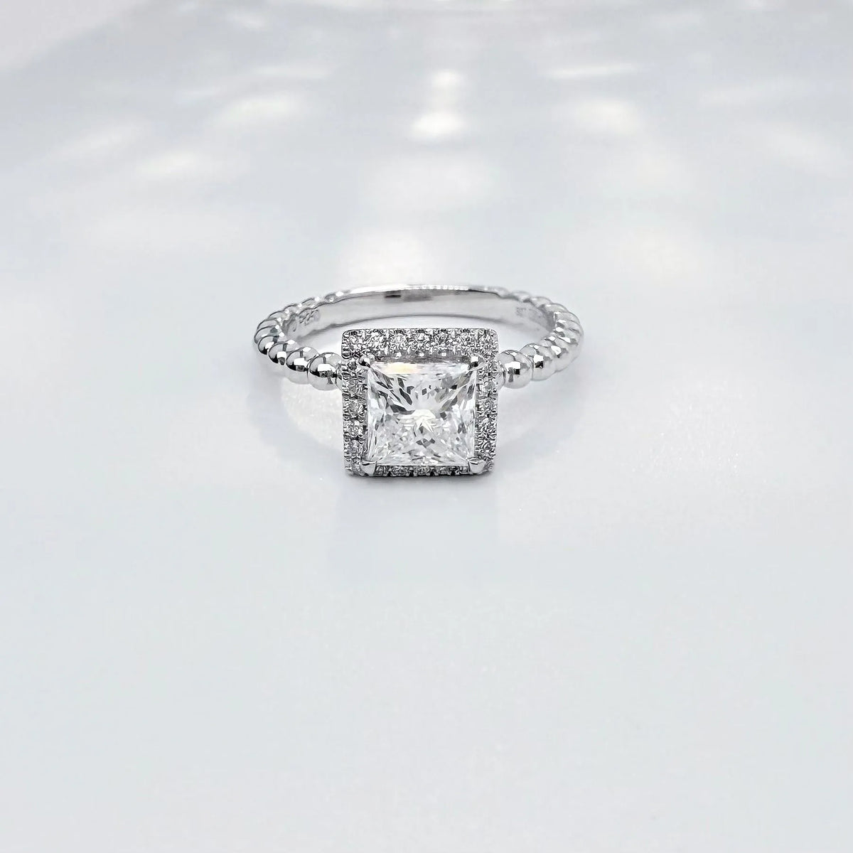 1.03 ct Celestial Four-Prong Princess-Cut Lab-Grown Diamond Ring in PT950 Platinum – APYFR0084-PT