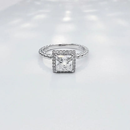1.03 ct Celestial Four-Prong Princess-Cut Lab-Grown Diamond Ring in PT950 Platinum – APYFR0084-PT