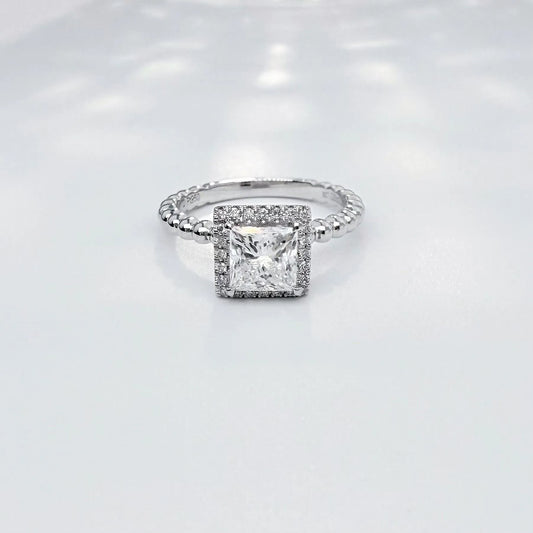 1.03 ct Celestial Four-Prong Princess-Cut Lab-Grown Diamond Ring in PT950 Platinum – APYFR0084-PT