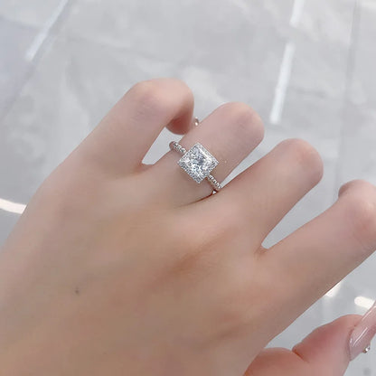 1.03 ct Celestial Four-Prong Princess-Cut Lab-Grown Diamond Ring in PT950 Platinum – APYFR0084-PT