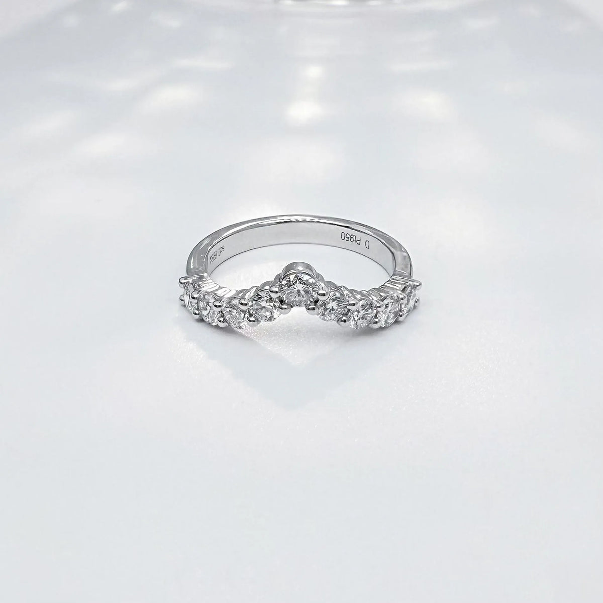 0.72 ctw Minimalist Mixed-Cut Lab-Grown Diamond Band in PT950 Platinum