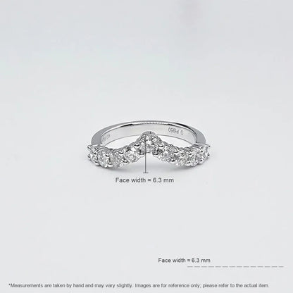 0.72 ctw Minimalist Mixed-Cut Lab-Grown Diamond Band in PT950 Platinum
