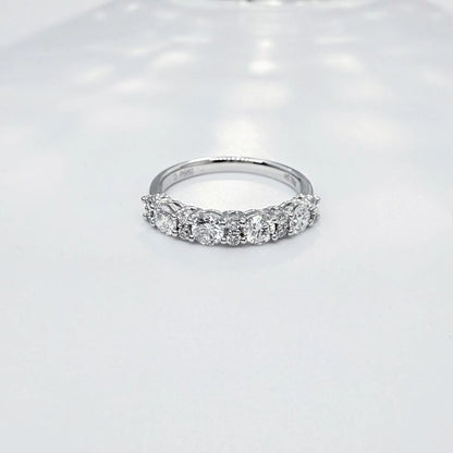 0.79 ctw Minimalist Round-Cut Lab-Grown Diamond Band in PT950 Platinum – APYFR0092-PT