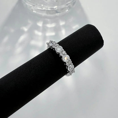 0.79 ctw Minimalist Round-Cut Lab-Grown Diamond Band in PT950 Platinum – APYFR0092-PT