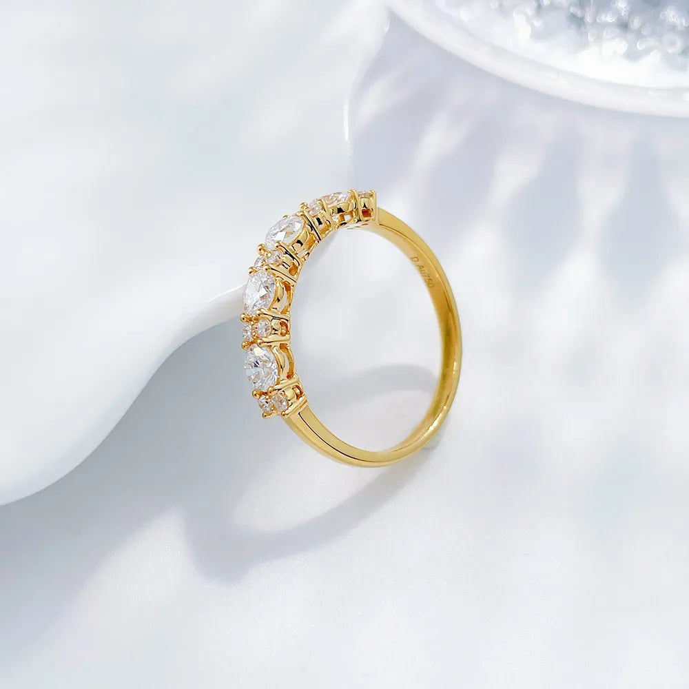 0.79 ctw Round-Cut Lab-Grown Diamond Band in 18K Yellow Gold – APYFR0092-Y