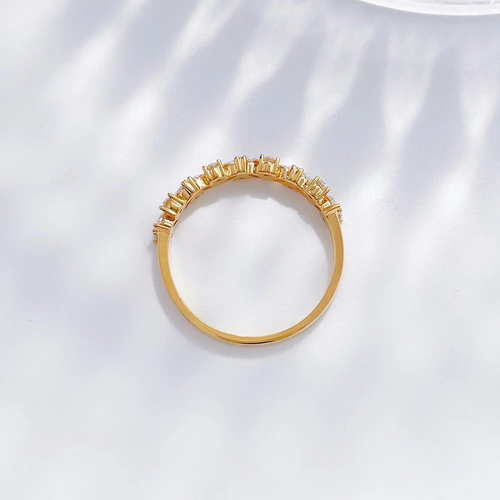 0.79 ctw Round-Cut Lab-Grown Diamond Band in 18K Yellow Gold – APYFR0092-Y
