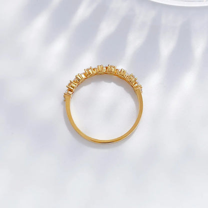0.79 ctw Round-Cut Lab-Grown Diamond Band in 18K Yellow Gold – APYFR0092-Y