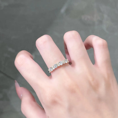 0.79 ctw Round-Cut Lab-Grown Diamond Band in 18K Yellow Gold – APYFR0092-Y
