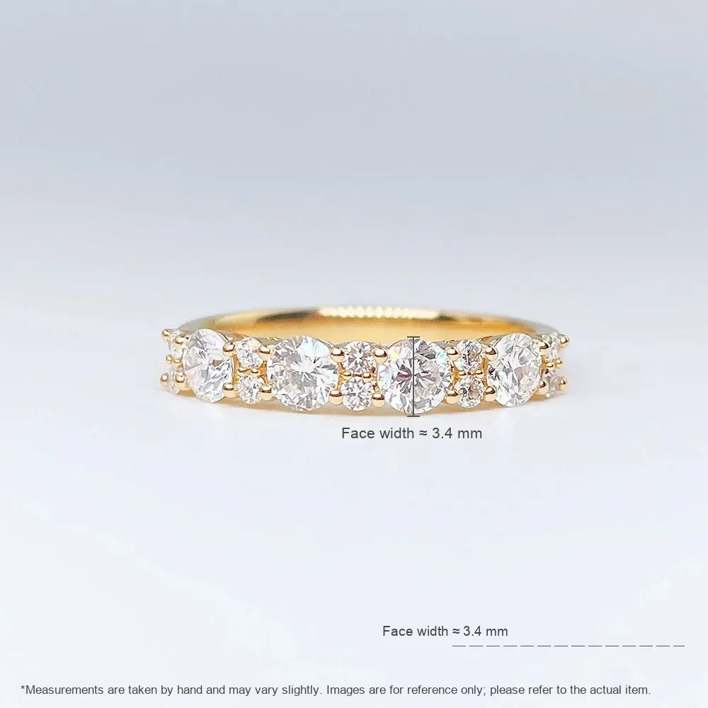0.79 ctw Round-Cut Lab-Grown Diamond Band in 18K Yellow Gold – APYFR0092-Y