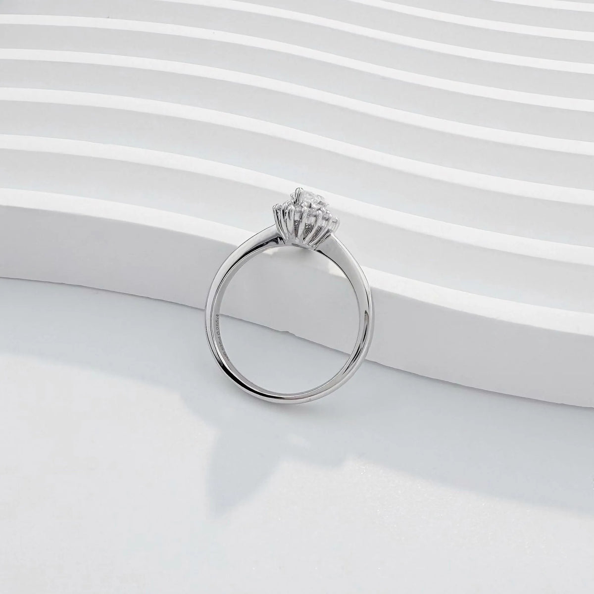 0.54 ct Marquise-Cut Lab-Grown Diamond Ring in PT950 Platinum