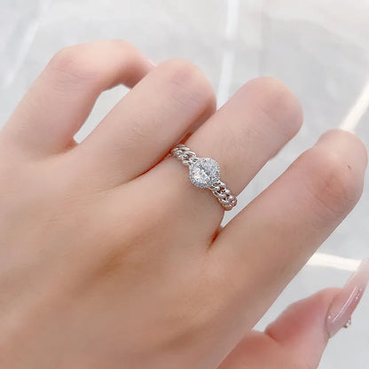 0.33 ct Statement Four-Prong Round-Cut Lab-Grown Diamond Ring in PT950 Platinum – APYFR0098-PT