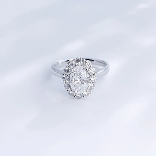 1.15 ct Celestial Four-Prong Oval-Cut Lab-Grown Diamond Ring in PT950 Platinum – APYFR0101-PT