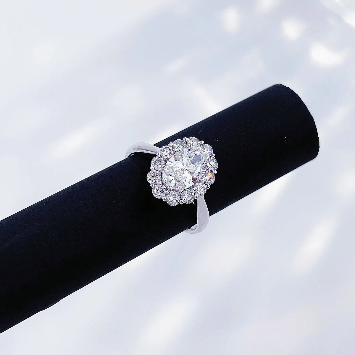 1.15 ct Celestial Four-Prong Oval-Cut Lab-Grown Diamond Ring in PT950 Platinum – APYFR0101-PT
