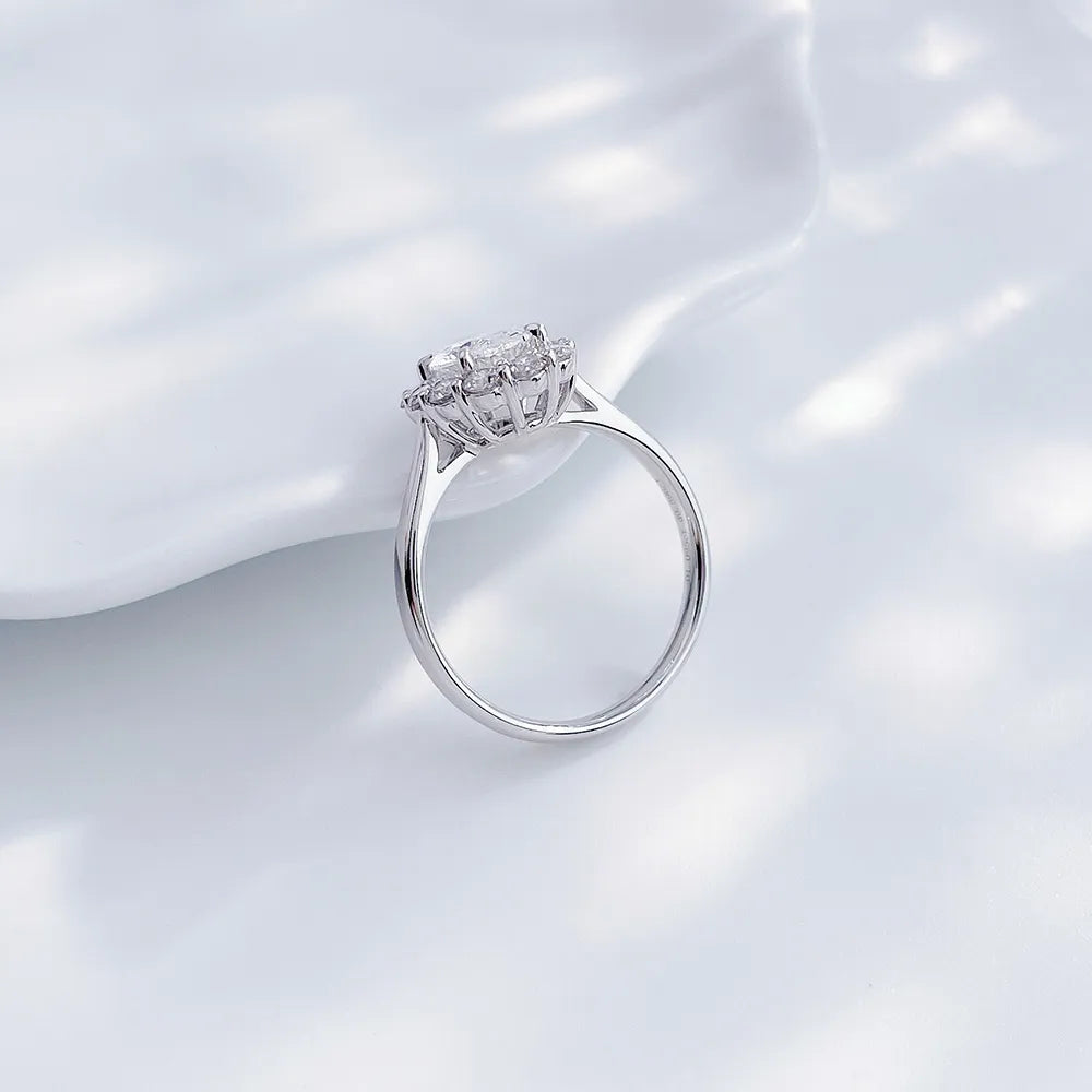 1.15 ct Celestial Four-Prong Oval-Cut Lab-Grown Diamond Ring in PT950 Platinum – APYFR0101-PT