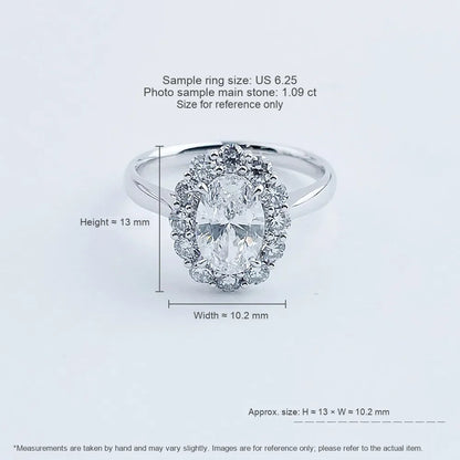 1.15 ct Celestial Four-Prong Oval-Cut Lab-Grown Diamond Ring in PT950 Platinum – APYFR0101-PT
