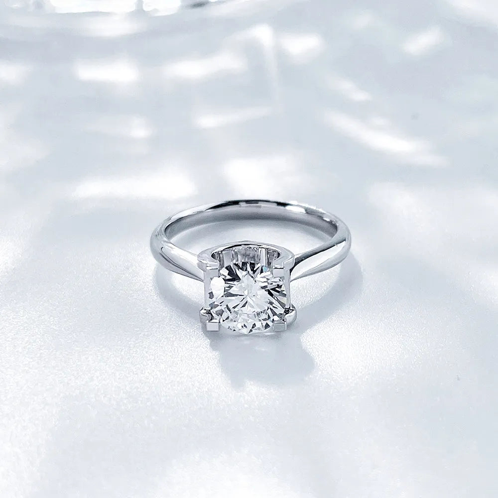 1.11 ct Minimalist Princess-Cut Lab-Grown Diamond Ring in PT950 Platinum – APYFR0105-PT