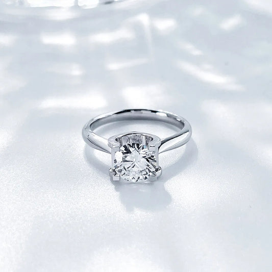 1.11 ct Minimalist Princess-Cut Lab-Grown Diamond Ring in PT950 Platinum – APYFR0105-PT