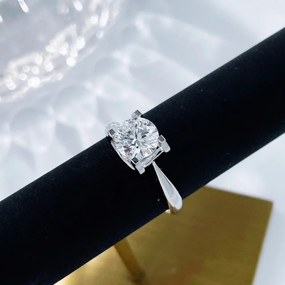 1.11 ct Minimalist Princess-Cut Lab-Grown Diamond Ring in PT950 Platinum – APYFR0105-PT