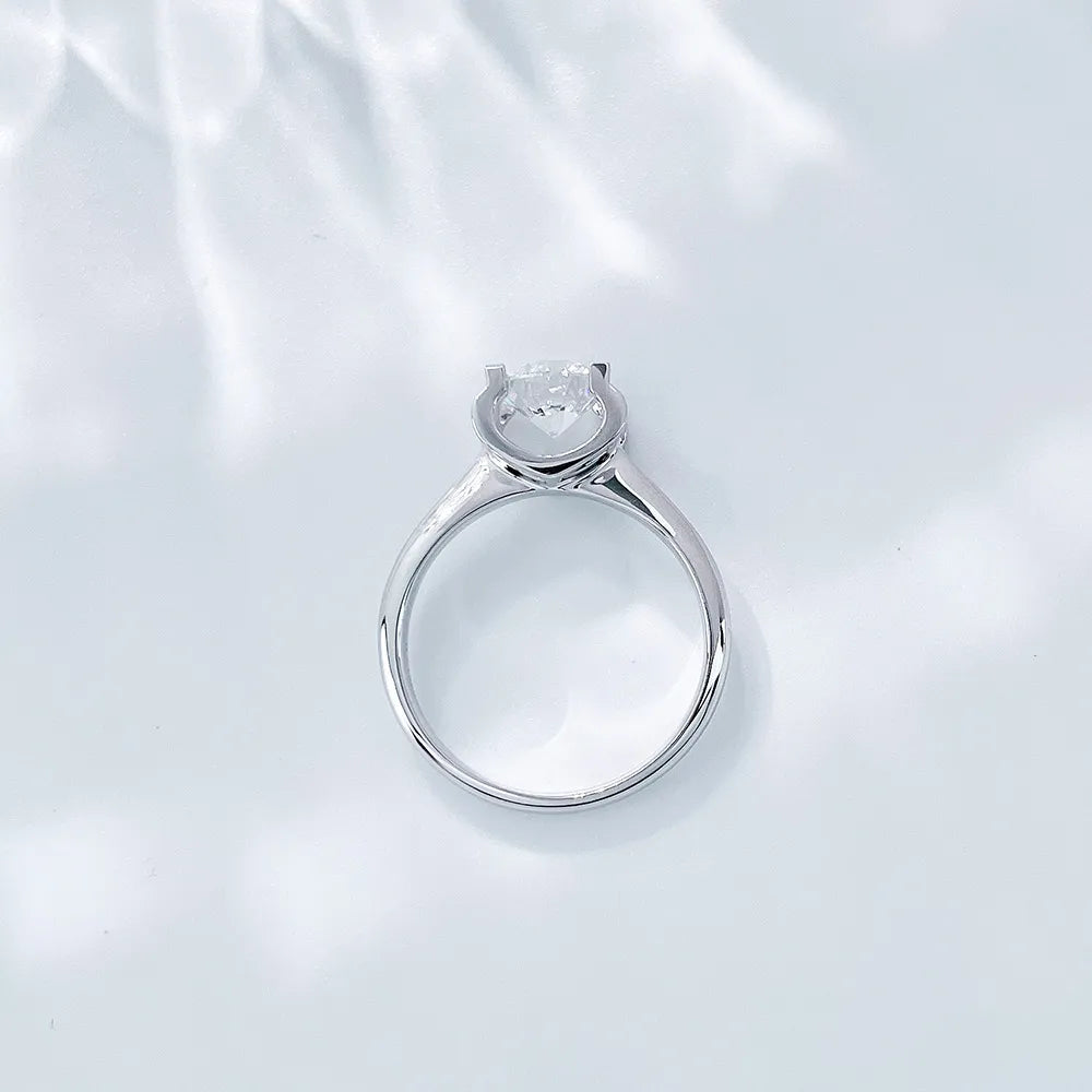 1.11 ct Minimalist Princess-Cut Lab-Grown Diamond Ring in PT950 Platinum – APYFR0105-PT