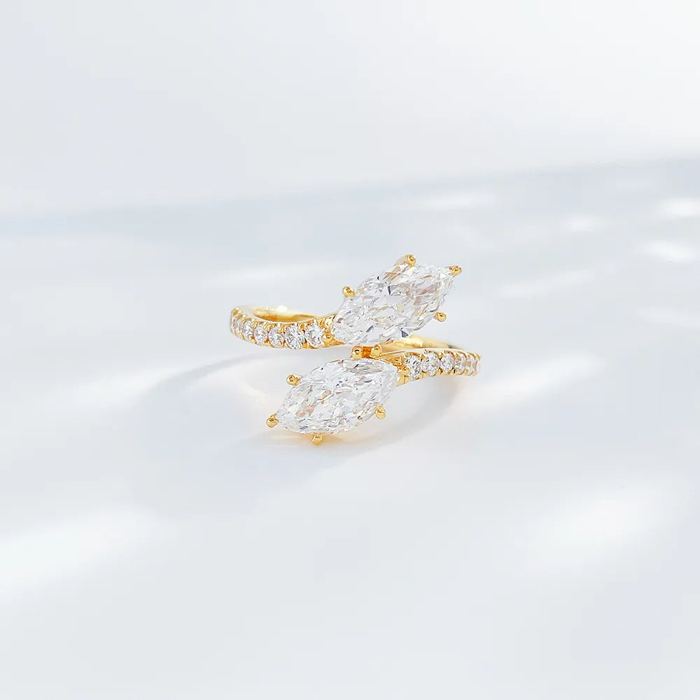 2.14 ctw Marquise-Cut Lab-Grown Diamond Ring in 18K Yellow Gold – APYFR0109-Y