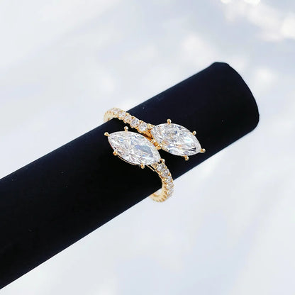 2.14 ctw Marquise-Cut Lab-Grown Diamond Ring in 18K Yellow Gold – APYFR0109-Y
