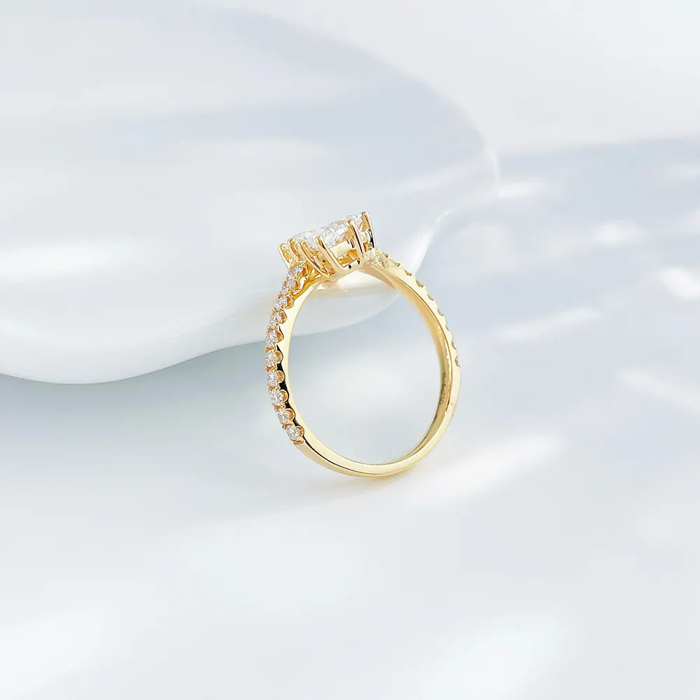 2.14 ctw Marquise-Cut Lab-Grown Diamond Ring in 18K Yellow Gold – APYFR0109-Y