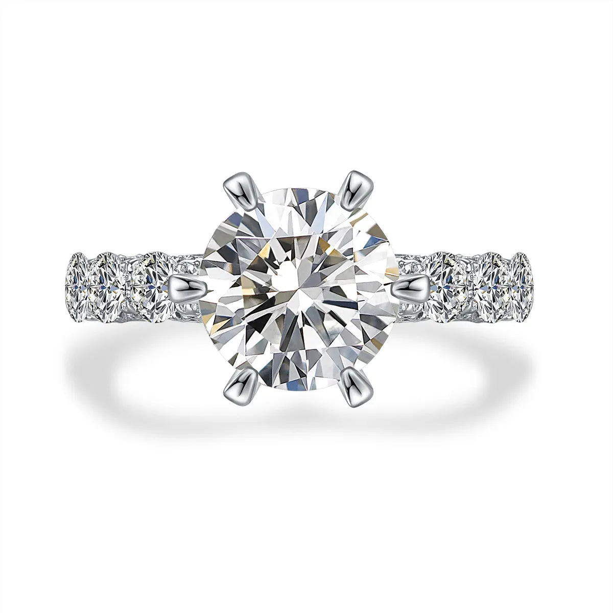 2.04 ct Celestial Six-Prong Round-Cut Lab-Grown Diamond Ring in PT950 Platinum – APYFR0110-PT