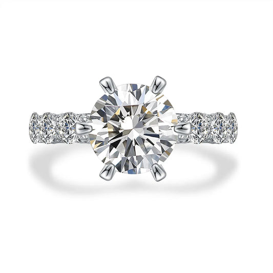 2.04 ct Celestial Six-Prong Round-Cut Lab-Grown Diamond Ring in PT950 Platinum – APYFR0110-PT