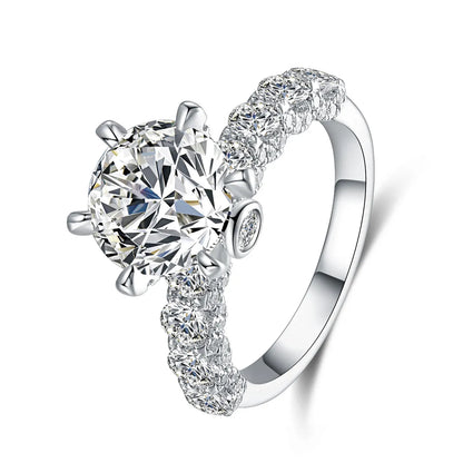 2.04 ct Celestial Six-Prong Round-Cut Lab-Grown Diamond Ring in PT950 Platinum – APYFR0110-PT