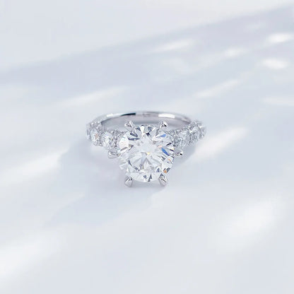2.04 ct Celestial Six-Prong Round-Cut Lab-Grown Diamond Ring in PT950 Platinum – APYFR0110-PT