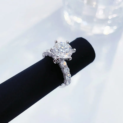 2.04 ct Celestial Six-Prong Round-Cut Lab-Grown Diamond Ring in PT950 Platinum – APYFR0110-PT