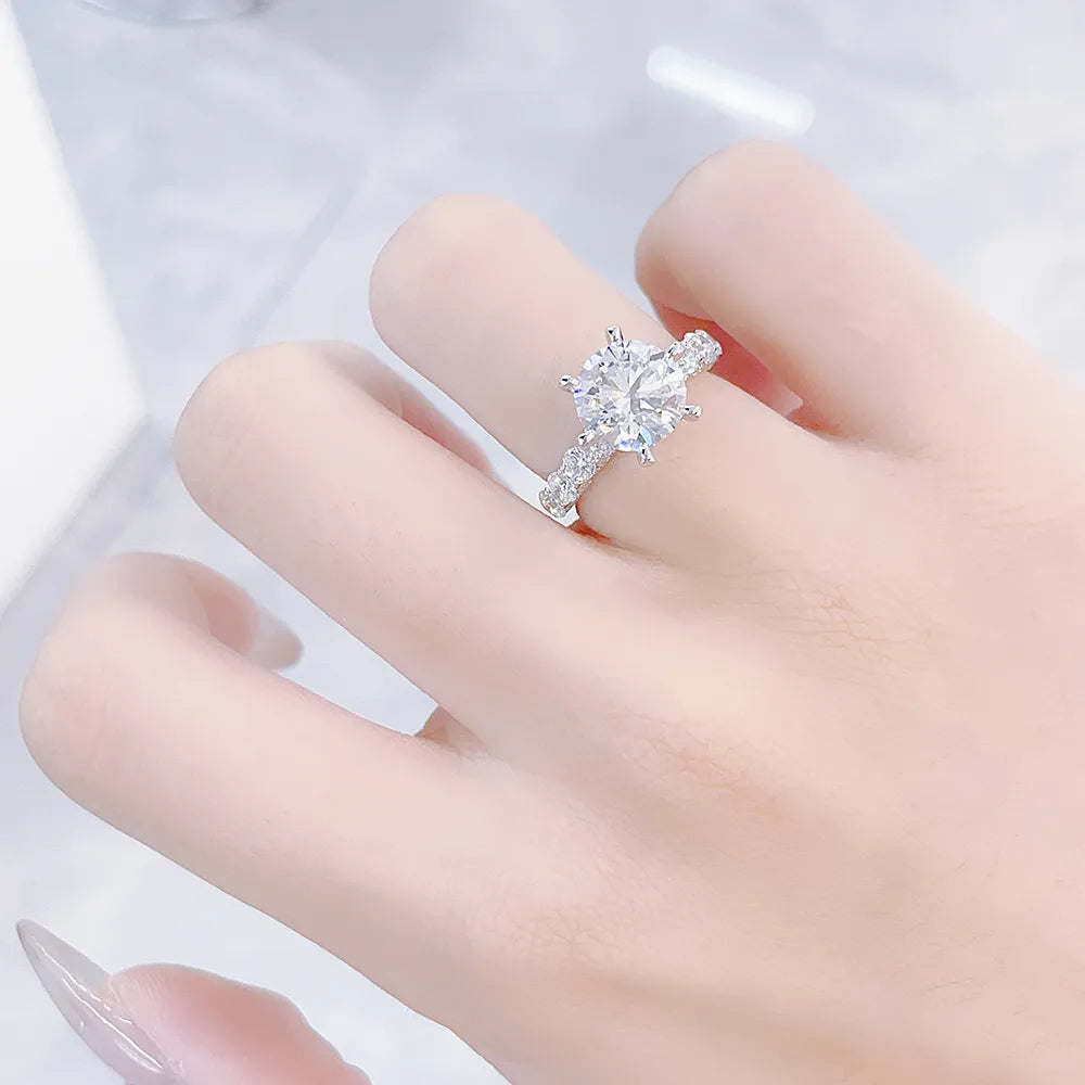 2.04 ct Celestial Six-Prong Round-Cut Lab-Grown Diamond Ring in PT950 Platinum – APYFR0110-PT