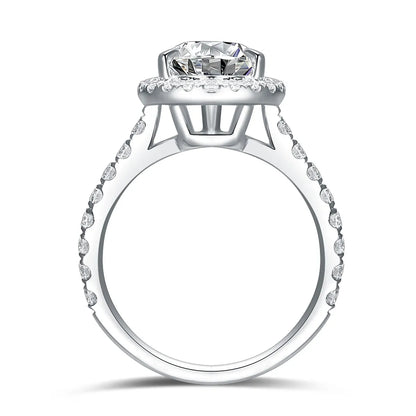 3.07 ct Statement Three-Prong Pear-Cut Lab-Grown Diamond Ring in PT950 Platinum – APYFR0112-PT