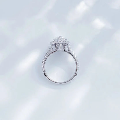 3.07 ct Statement Three-Prong Pear-Cut Lab-Grown Diamond Ring in PT950 Platinum – APYFR0112-PT