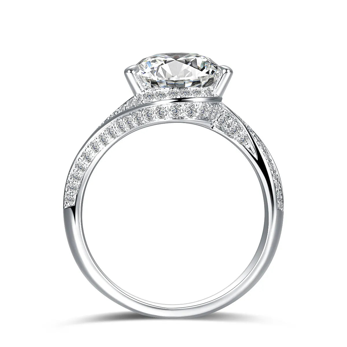 3.1 ct Three-Prong Pear-Cut Lab-Grown Diamond Ring in PT950 Platinum – APYFR0114-PT