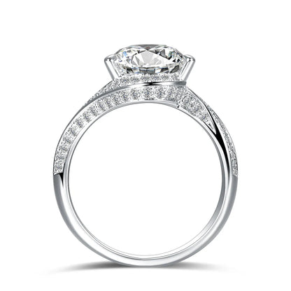 3.1 ct Three-Prong Pear-Cut Lab-Grown Diamond Ring in PT950 Platinum – APYFR0114-PT