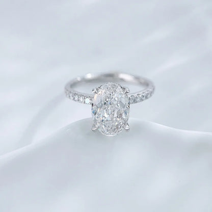 3.3 ct Celestial Four-Prong Oval-Cut Lab-Grown Diamond Ring in PT950 Platinum – APYFR0117-PT