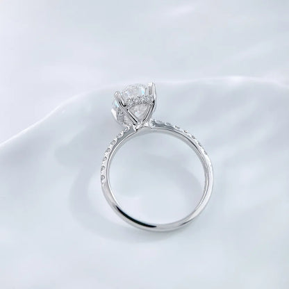 3.3 ct Celestial Four-Prong Oval-Cut Lab-Grown Diamond Ring in PT950 Platinum – APYFR0117-PT