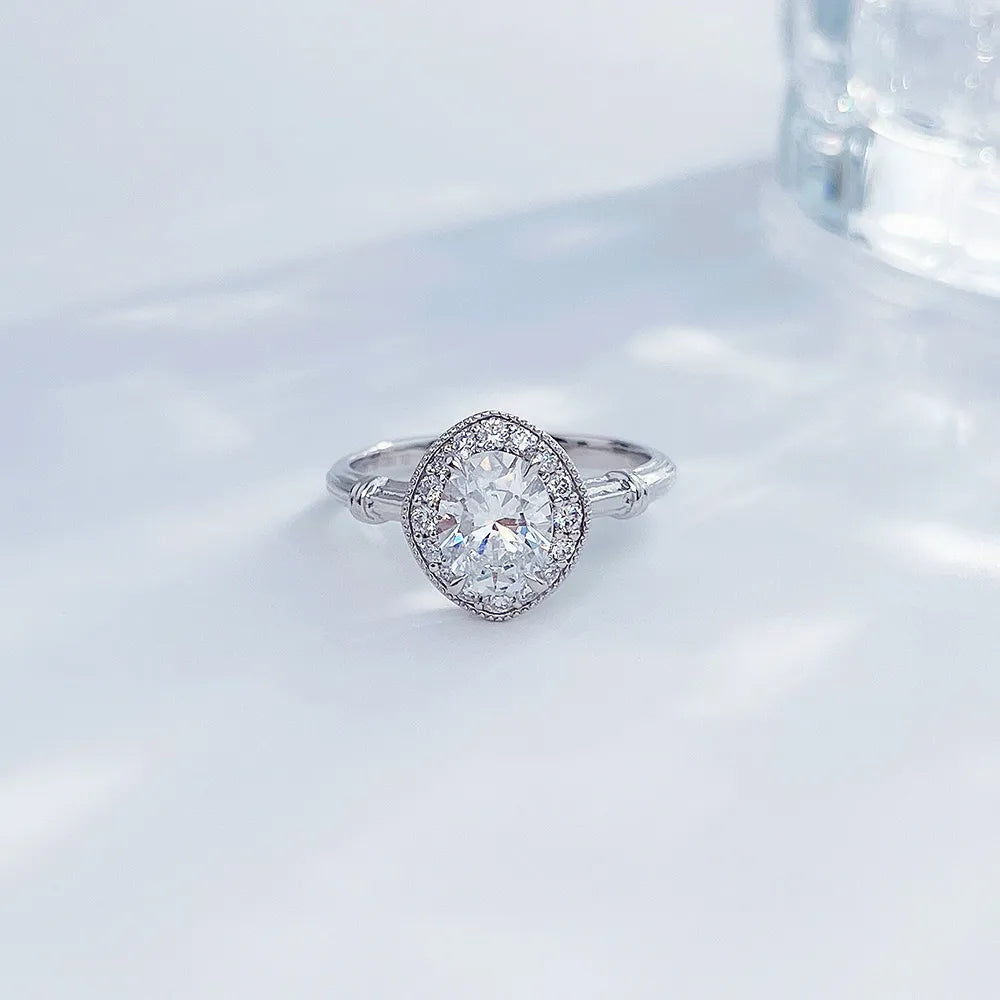 1.06 ct Four-Prong Oval-Cut Lab-Grown Diamond Ring in PT950 Platinum – APYFR0120-PT
