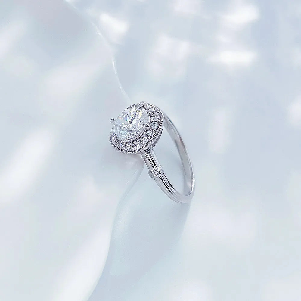 1.06 ct Four-Prong Oval-Cut Lab-Grown Diamond Ring in PT950 Platinum – APYFR0120-PT