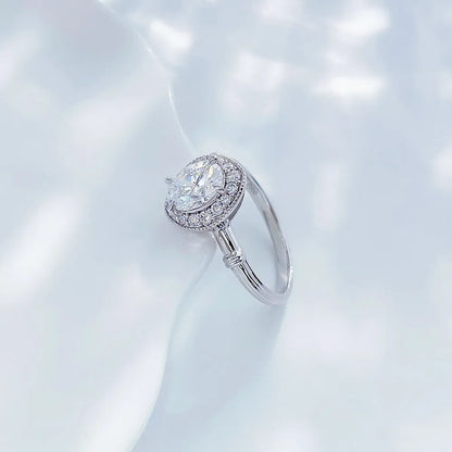 1.06 ct Four-Prong Oval-Cut Lab-Grown Diamond Ring in PT950 Platinum – APYFR0120-PT
