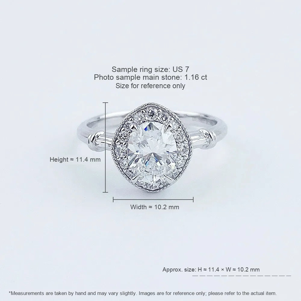 1.06 ct Four-Prong Oval-Cut Lab-Grown Diamond Ring in PT950 Platinum – APYFR0120-PT