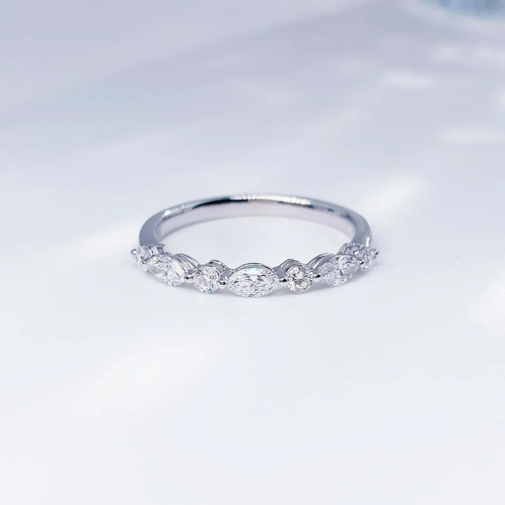 0.52 ctw Celestial Marquise-Cut Lab-Grown Diamond Band in PT950 Platinum