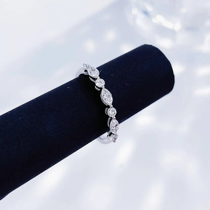 0.52 ctw Celestial Marquise-Cut Lab-Grown Diamond Band in PT950 Platinum